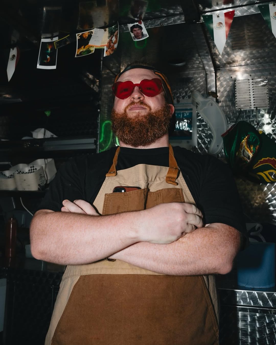 The chef with red shades
